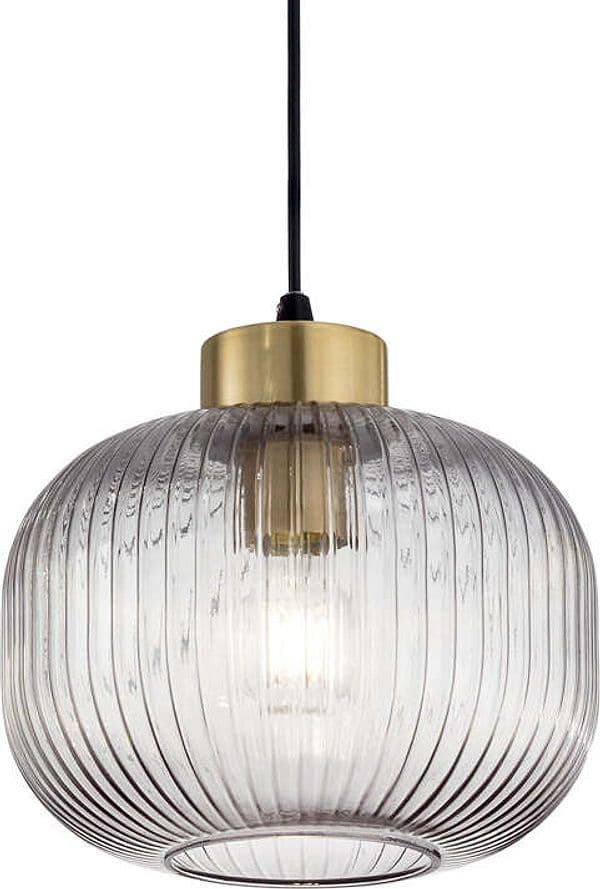 Sospensione-Vintage-Decò-Mint-2-Metallo-Fumè-1-Luce-E27