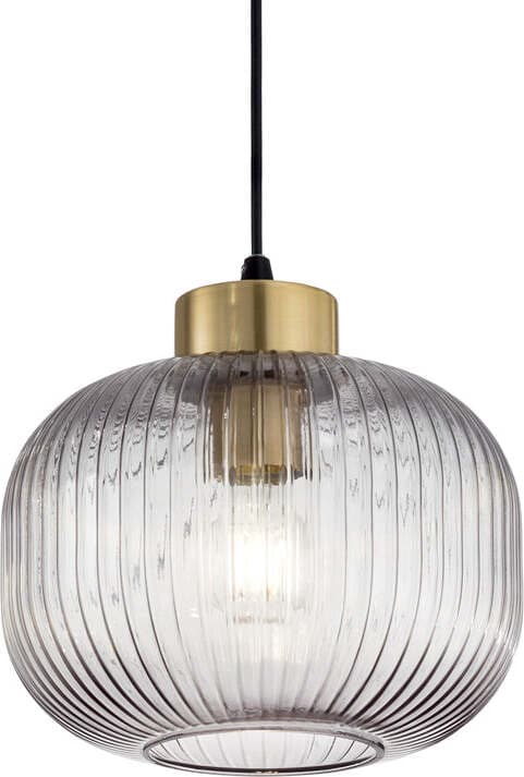 Sospensione-Vintage-Decò-Mint-2-Metallo-Fumè-1-Luce-E27