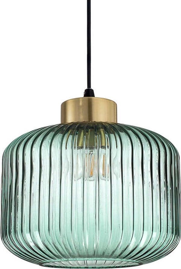Sospensione-Vintage-Decò-Mint-2-Metallo-Verde-1-Luce-E27