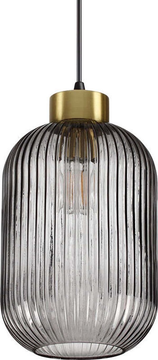 Sospensione-Vintage-Decò-Mint-3-Metallo-Fumè-1-Luce-E27