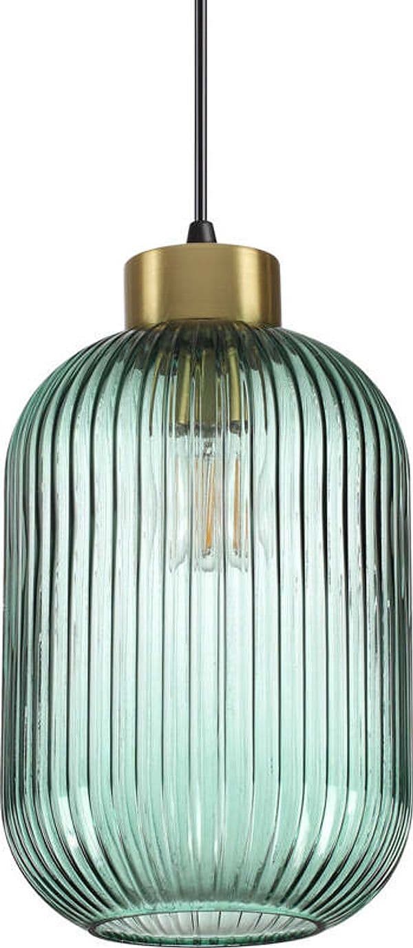 Sospensione-Vintage-Decò-Mint-3-Metallo-Verde-1-Luce-E27