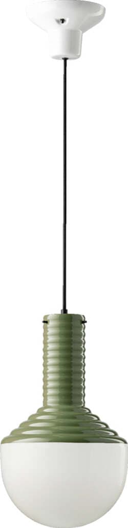 Sospensione-Vintage-Grande-Decò-Selaron-Ceramica-Verde-Salvia-1-Luce-E27