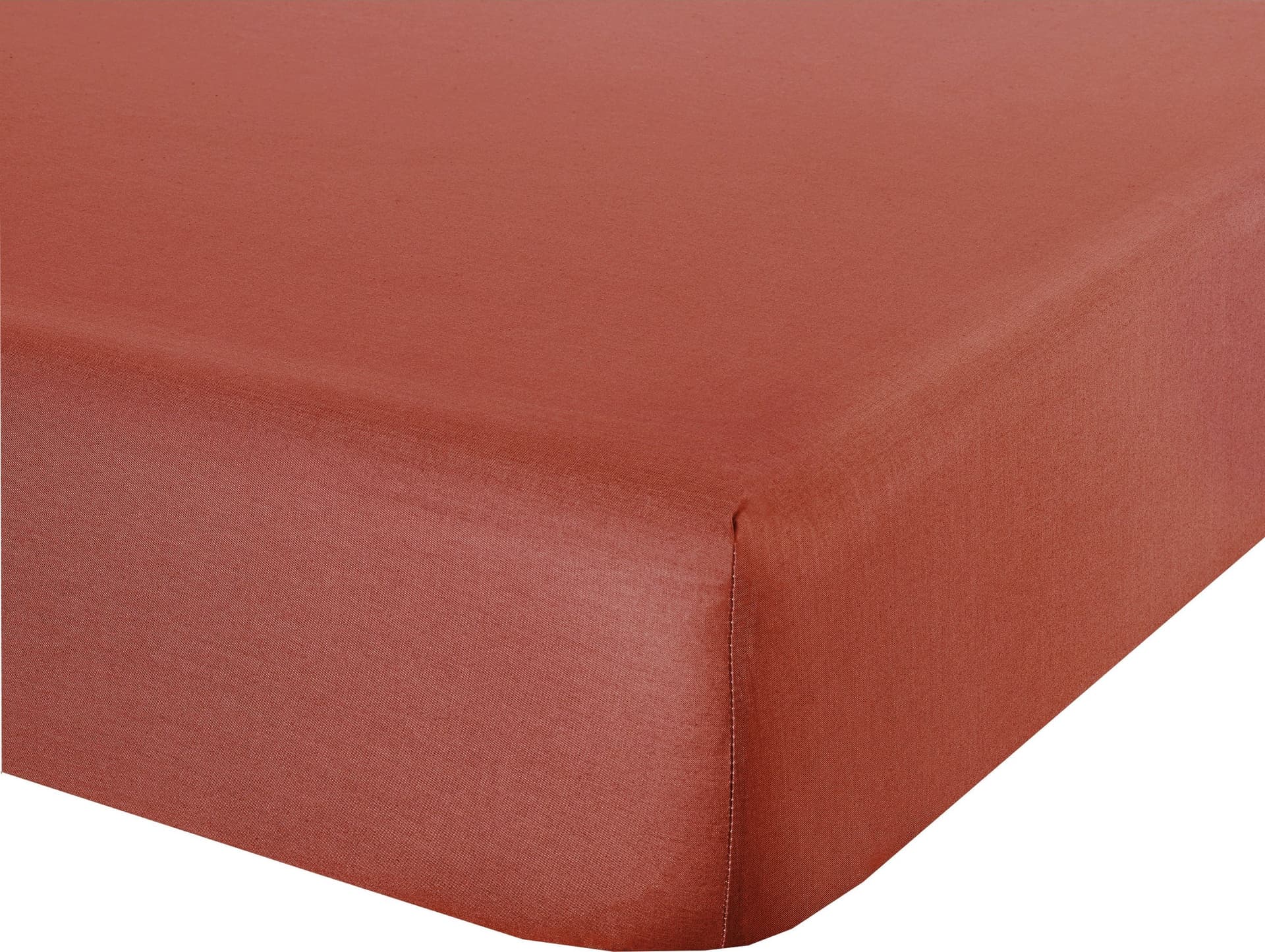 Lenzuolo letto sotto lenzuola con angoli in cotone made in italy TERRACOTTA in Lenzuola coprimaterasso Vanita di raso - Sesto San Giovanni, commercioVirtuoso.it