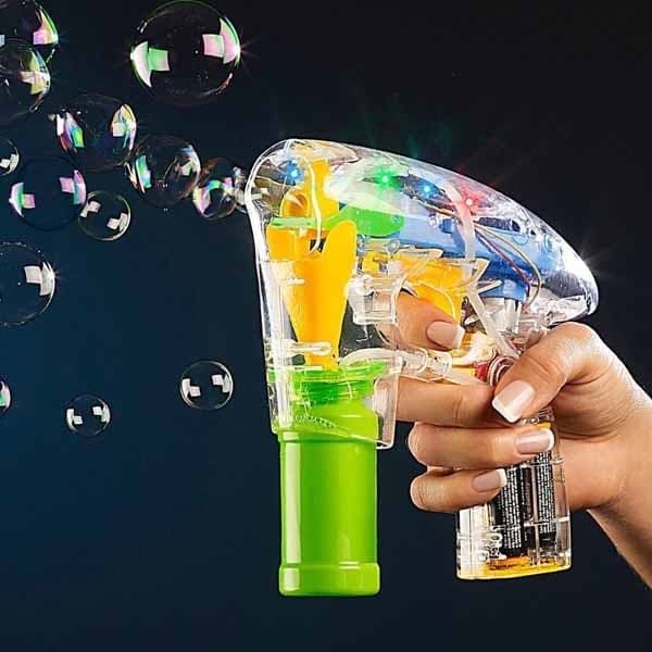 Spara-Bolle-Di-Sapone-Automatico-Luce-Led-Raggio-Luminoso-Sparabole-Con-Suoni