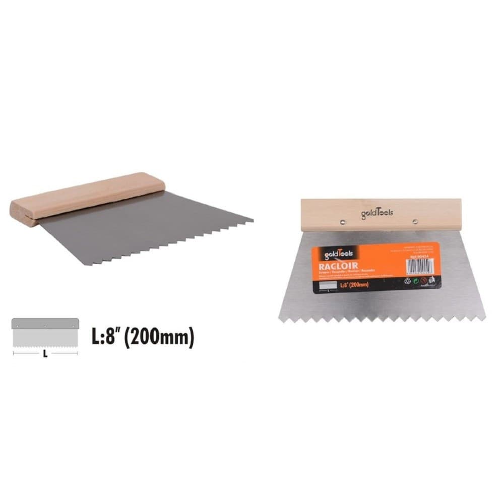 Spatola Dentata Raschietto Trapezoidale Acciaio Impugnatura Legno 8? 20cm 90454 Fai da te/Utensili elettrici e a mano/Utensili a mano/Spatole Trade Shop italia - Napoli, Commerciovirtuoso.it