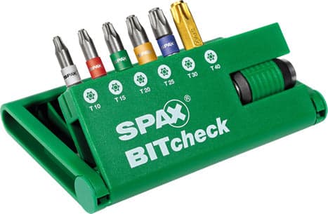 SPAX-T-STAR-PLUS---KIT-INSERTI-6-PEZZI-MISURE-T10/T15/T20/T25/T30/T40-CON-PORTAINSERTI