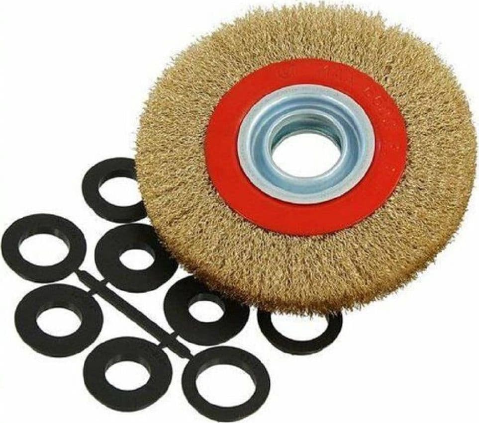 Spazzola Diametro 150 Mm Disco Fili In Acciaio Per Mola Smerigliatrice Da Banco Commercio Industria e Scienza/Prodotti abrasivi e per finitura/Spazzole abrasive/Spazzole circolari Trade Shop italia - Napoli, Commerciovirtuoso.it