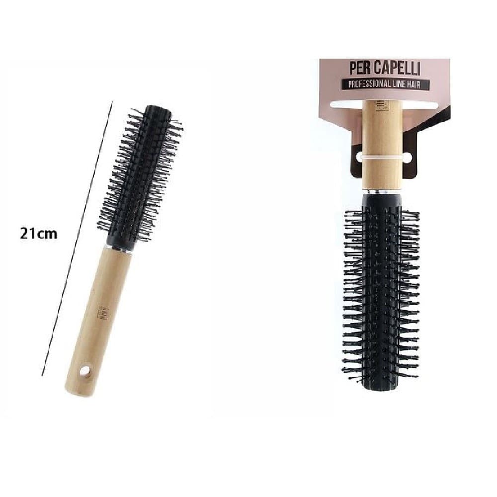Spazzola Hair Stylist Con Manico Legno Acconciatura Capelli Professionale 21 Cm Salute e Bellezza > Cura dei Capelli > Spazzole per capelli Trade Shop italia - Napoli, Commerciovirtuoso.it