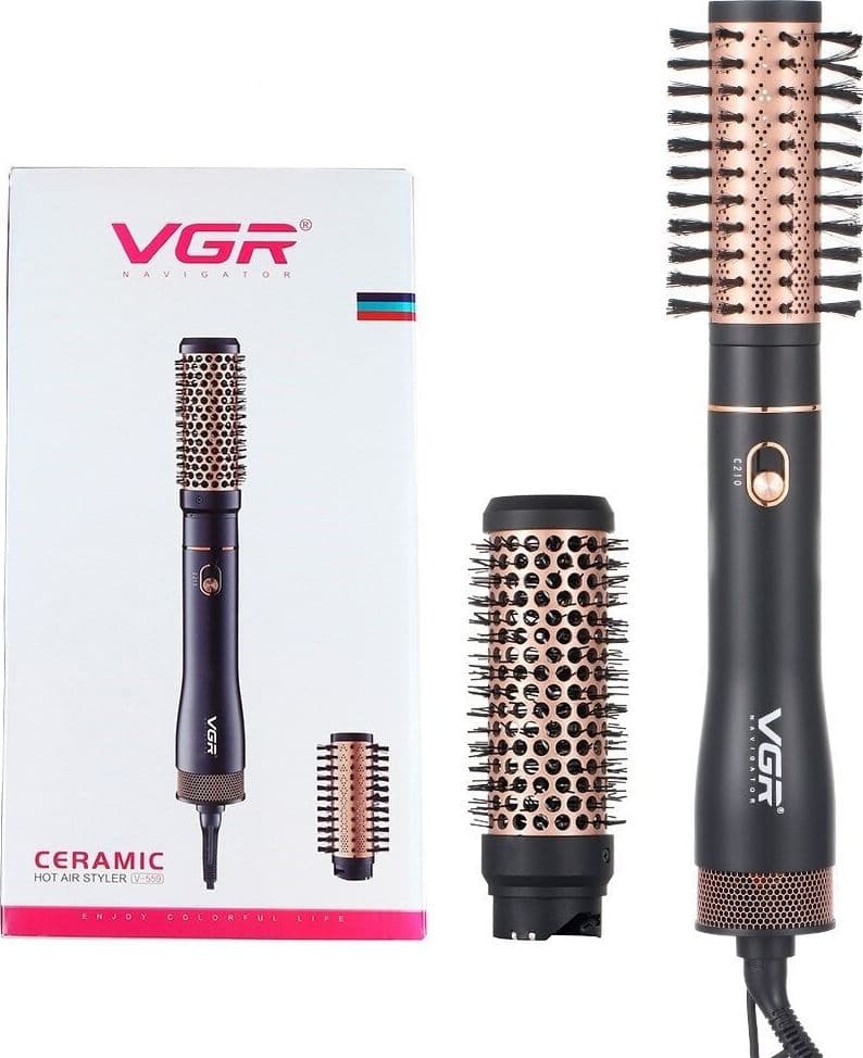 Spazzola Piastra Termica Styler Ad Aria Calda Asciuga Arriccia Capelli Vgr V-559 Salute e Bellezza > Cura dei Capelli > Spazzole per capelli Trade Shop italia - Napoli, Commerciovirtuoso.it