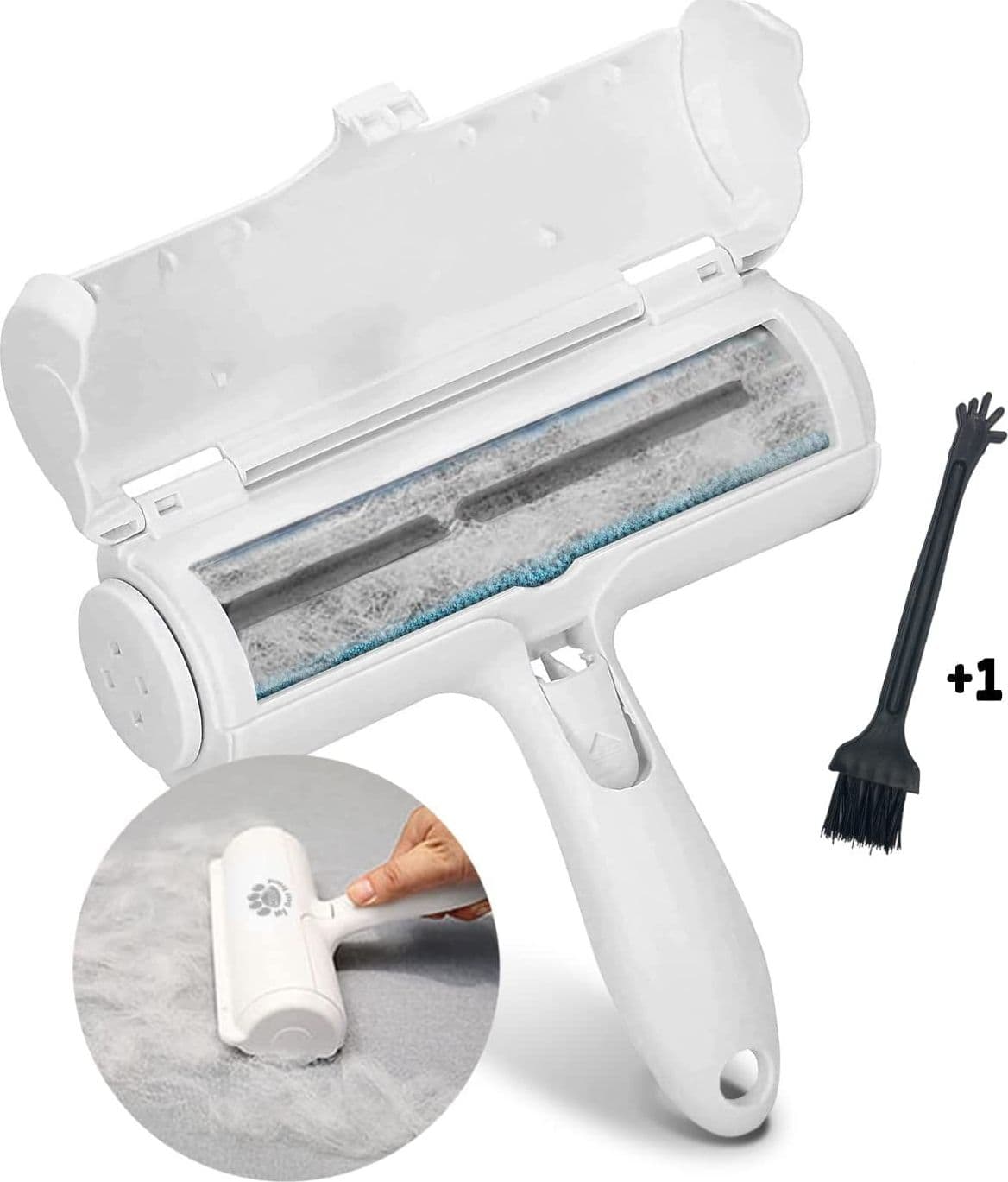 Spazzola Rimuovi Peli A Rullo Con Contenitore Per Cani E Gatti Animali Domestici Prodotti per animali domestici/Cani/Accessori per toilette/Guanti e rulli per rimozione peli Trade Shop italia - Napoli, Commerciovirtuoso.it