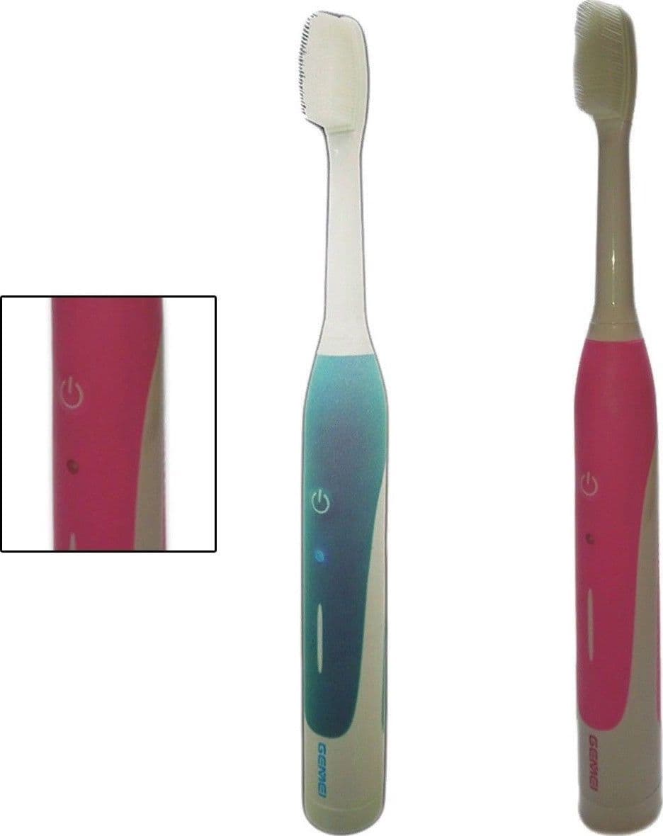 SPAZZOLINO DA DENTI DA VIAGGIO ELETTRICO CON 3 TESTINE RICAMBIO PULIZIA DENTI