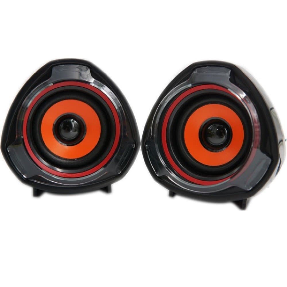 SPEAKER ALTOPARLANTI STEREO PER COMPUTER PC 2.0 CABLATO CAVO USB AUX 3,5MM Q87