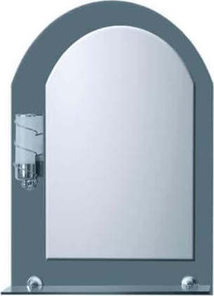 Specchio Bagno Ad Arco Con Cornice Grafite Luce E Mensola Integrata 60x40 Cm Specchio Da Parete Lavandino Bagno Casa e cucina/Arredamento/Bagno/Specchi da bagno/Specchi da parete Shopbagno.it - Roma, Commerciovirtuoso.it