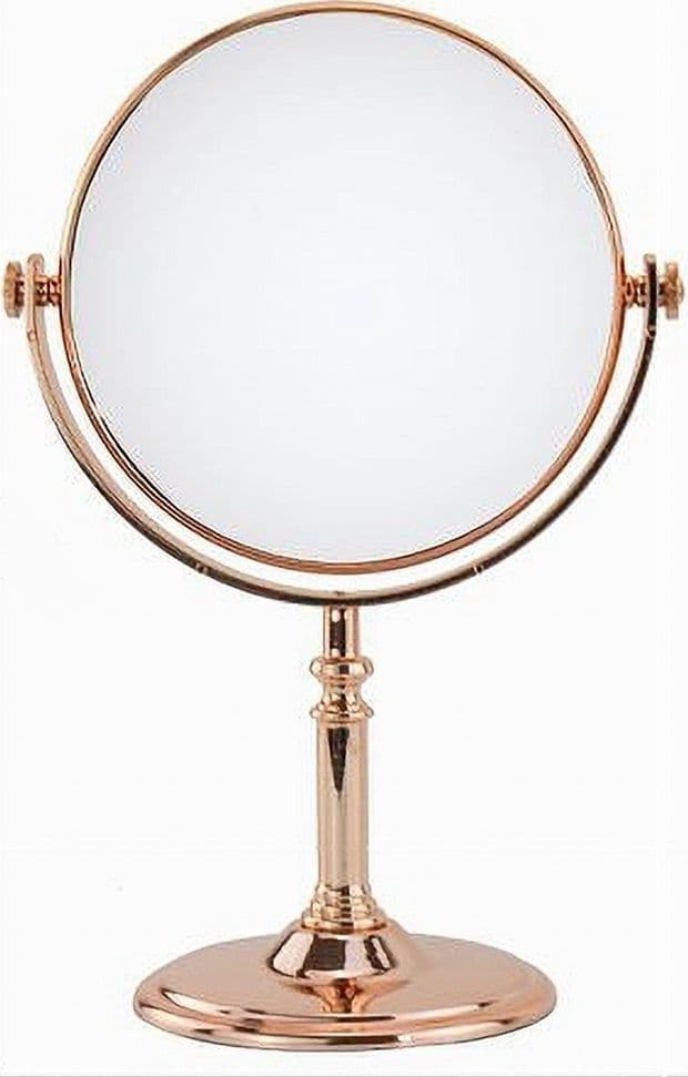 Specchio Da Tavolo Make Up Trucco Accessorio Bagno Oro Rosa Donna 6" 27cm 69414 in Specchi da tavolo Trade Shop italia - Napoli, commercioVirtuoso.it