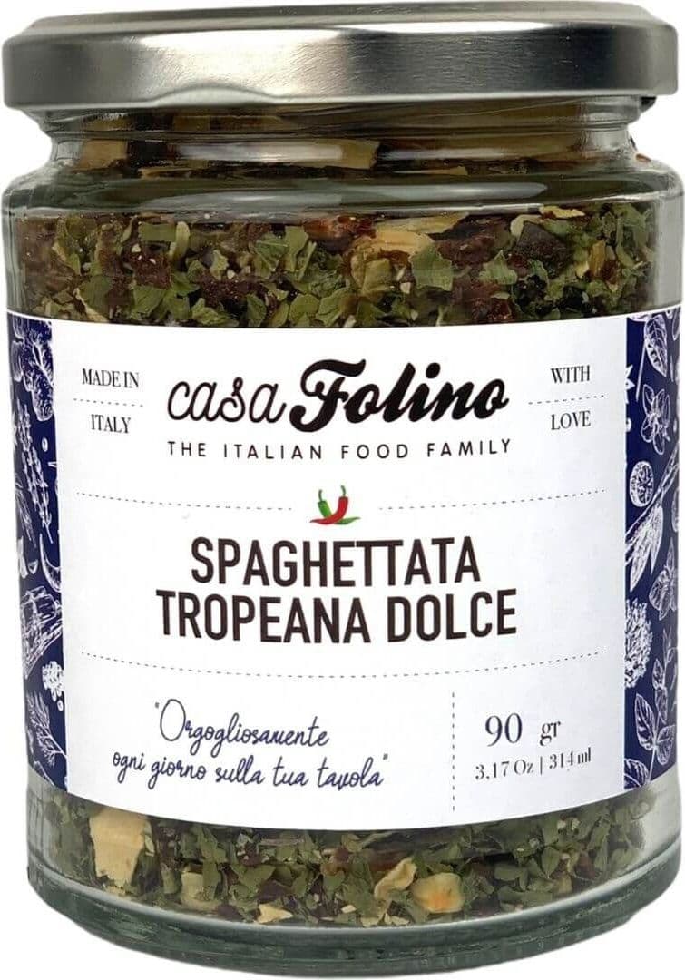 Spezie per Spaghettata Tropeana Dolce Condimento per Pasta Alla Tropeana in Vaso 90 G Casafolino
