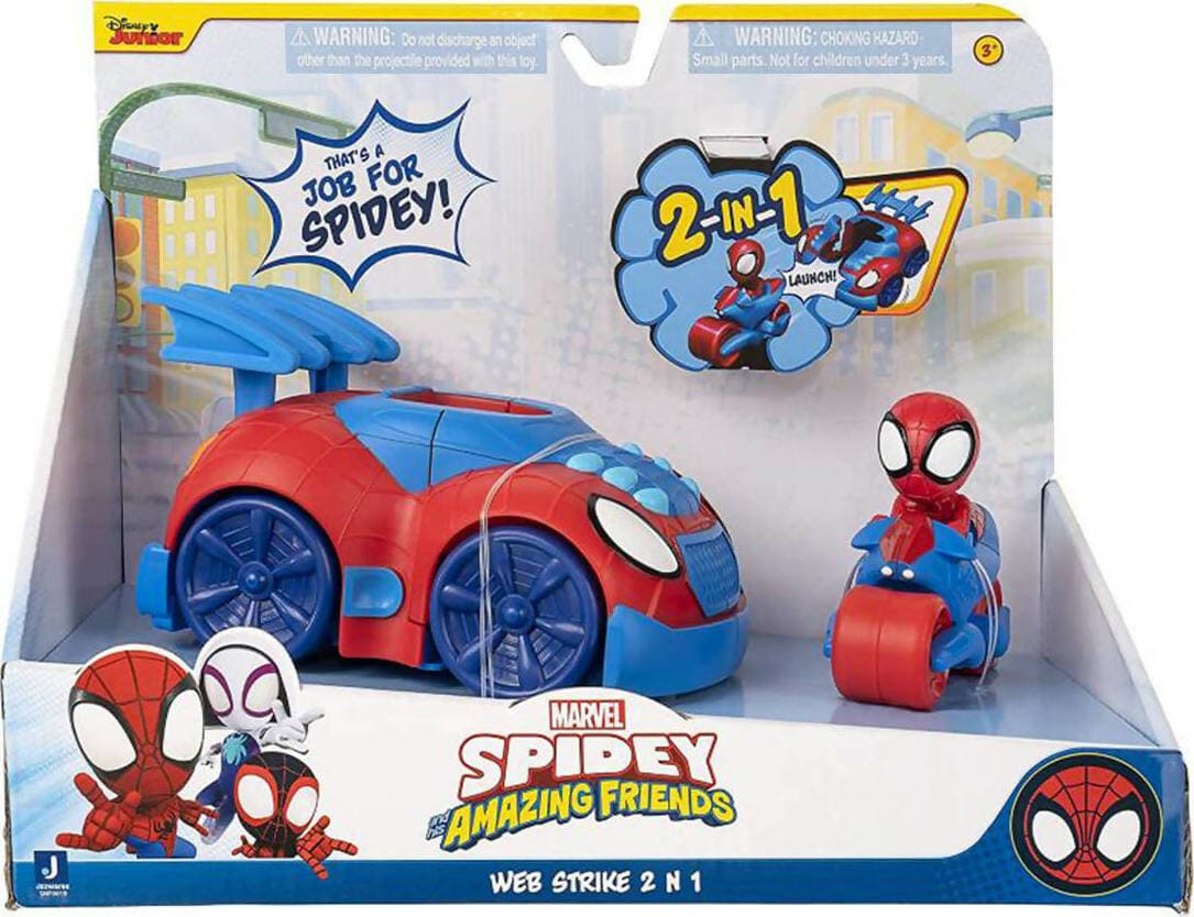 Spidey Veicolo Marvel Spiderman Supereroe 2 in 1 Gioco per Bambini Giochi e giocattoli/Personaggi giocattolo/Persone Cartoleria Deja Vu - Crotone, Commerciovirtuoso.it