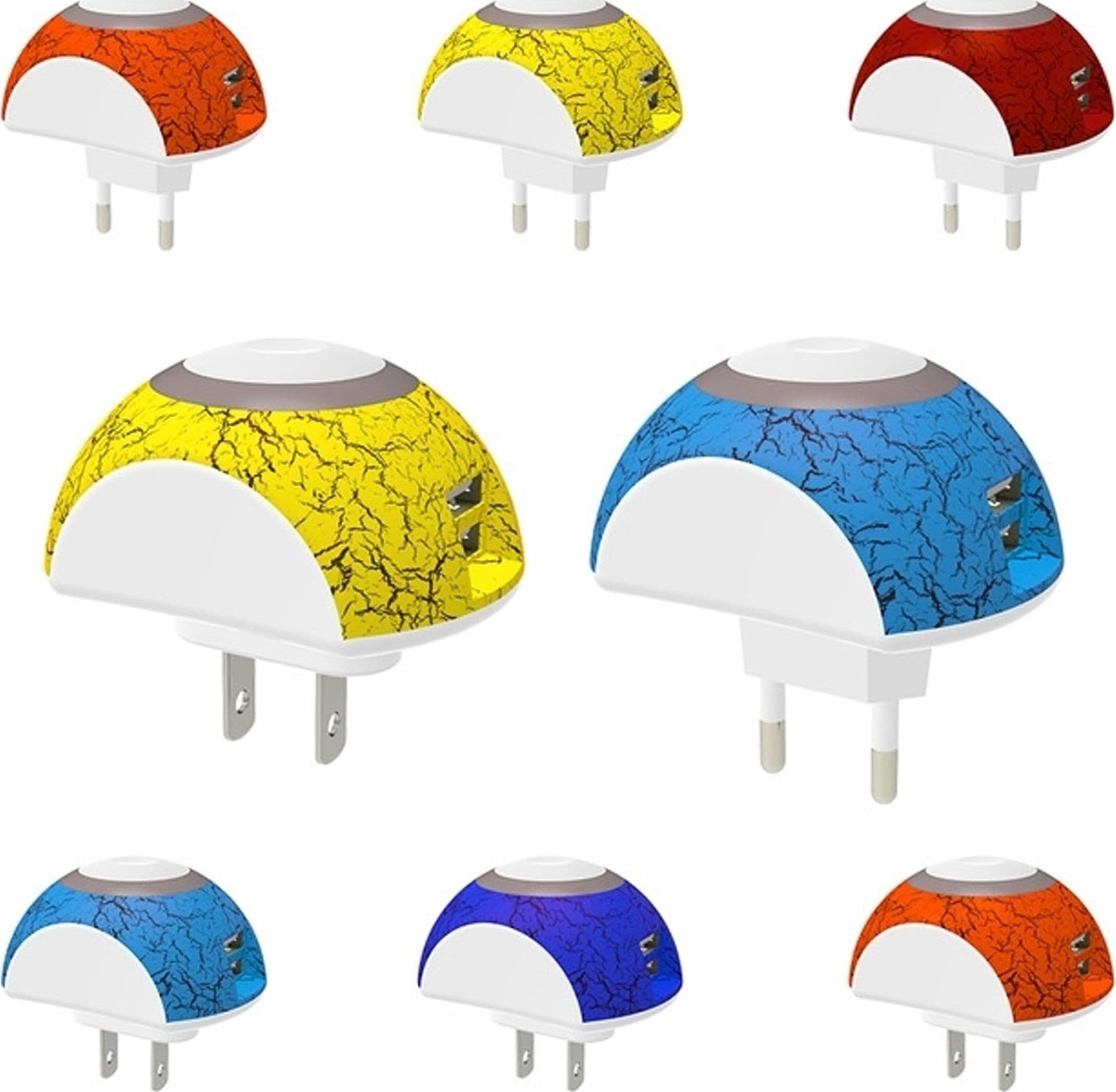 Spina Presa 2.1a 2 Porte Usb Luce Notturna Led Lampada Lettura Carica Batterie Elettronica/Cellulari e accessori/Accessori/Cavi e adattatori/Cavi USB Trade Shop italia - Napoli, Commerciovirtuoso.it