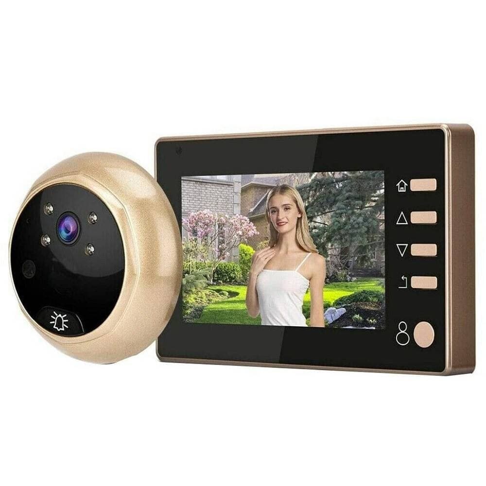 Spioncino-Elettronico-Digitale-Porta-Campanello-Con-Monitor-4.3''-Con-Fotocamera