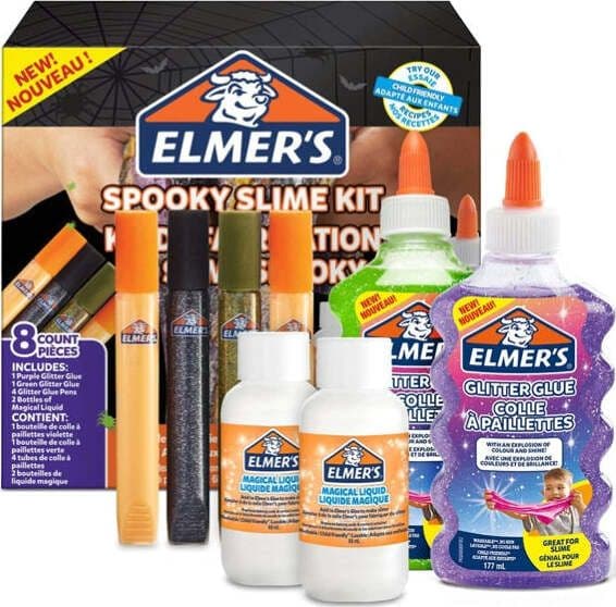 Spooky Slime Kit - Elmer's Cancelleria e prodotti per ufficio/Archivio ufficio e accessori per scrivania/Nastri colle elastici e graffette/Adesivi e colle/Adesivi spray Eurocartuccia - Pavullo, Commerciovirtuoso.it