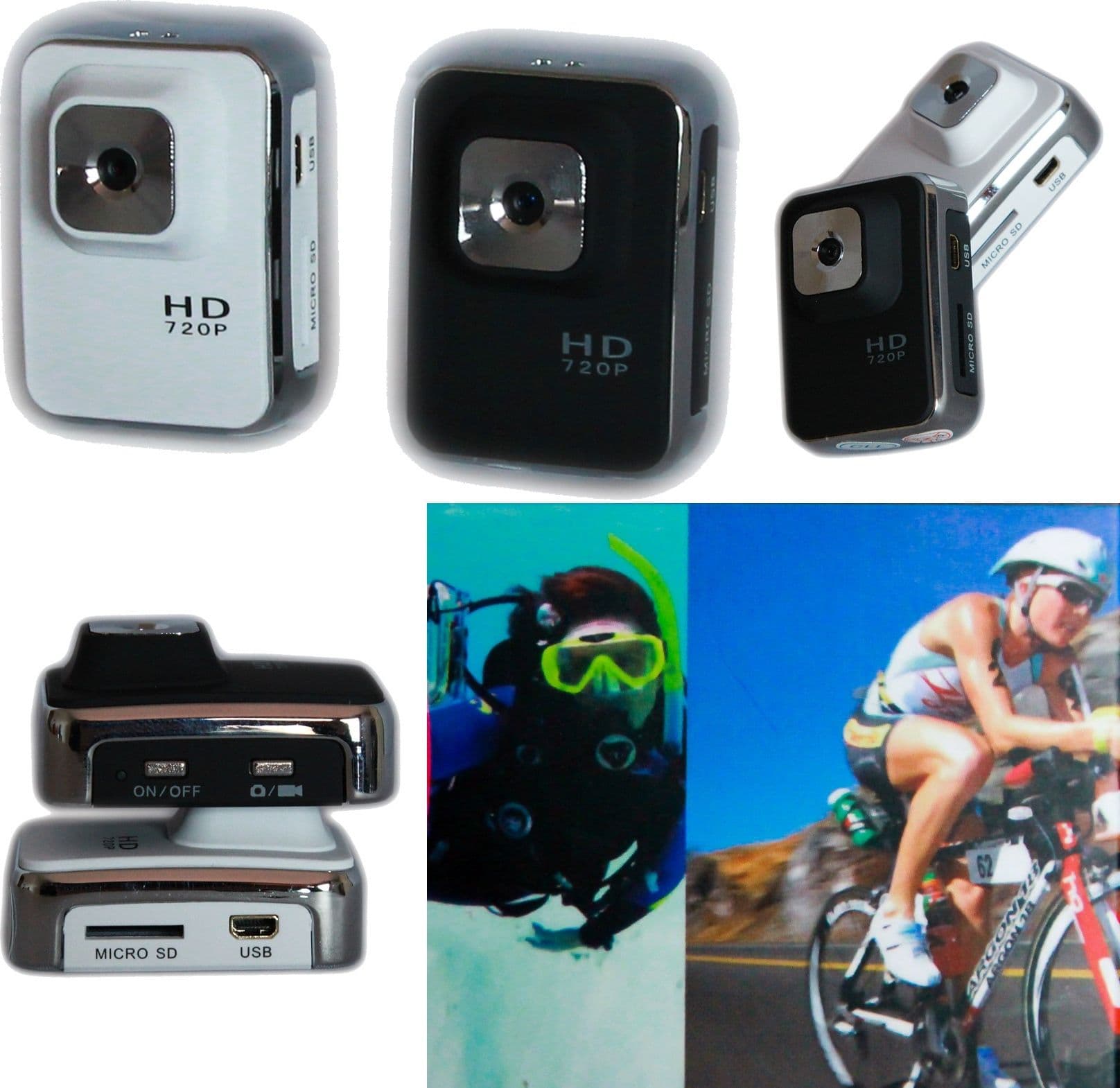SPORTS HDDV GO CAM HD 720P ACTION PRO CAMERA ACCESSORI SUBACQUEA WATERPROOF Trade Shop italia - Napoli, Commerciovirtuoso.it