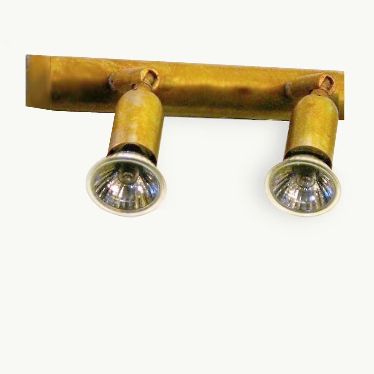 Spot-classico-Lampadari-Bartalini-FOX-F2-GU10-LED-ottone-faretti-orientabili