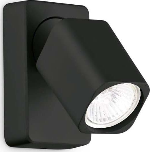 Spot-Contemporaneo-Rudy-Alluminio-Nero-1-Luce-Gu10-35W-3000K-Ip20