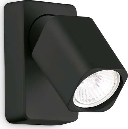 Spot-Contemporaneo-Rudy-Alluminio-Nero-1-Luce-Gu10-35W-3000K-Ip20