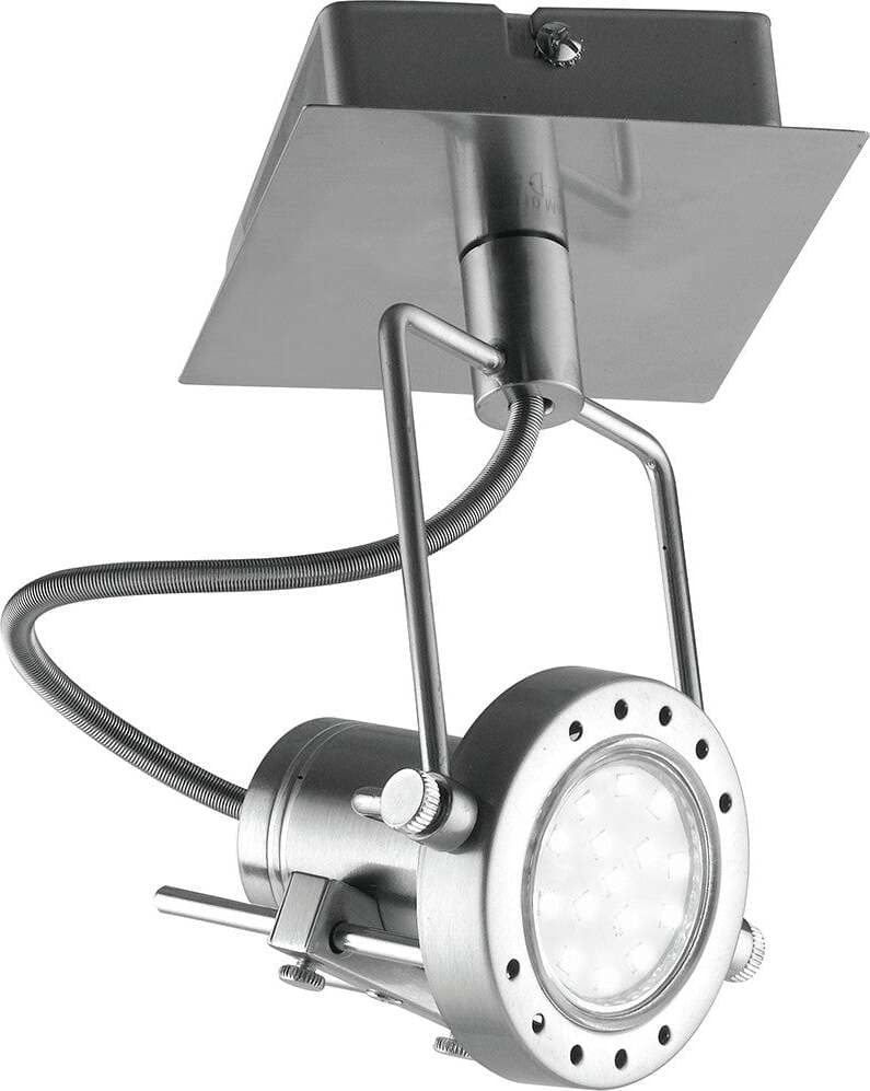 Spot Led Techno Orientabile Nikel 1Xgu10 5W 400Lm 2700K 12X16Cm Illuminazione/Illuminazione per interni/Illuminazioni per pareti/Faretti da muro Led Mall Home - Napoli, Commerciovirtuoso.it