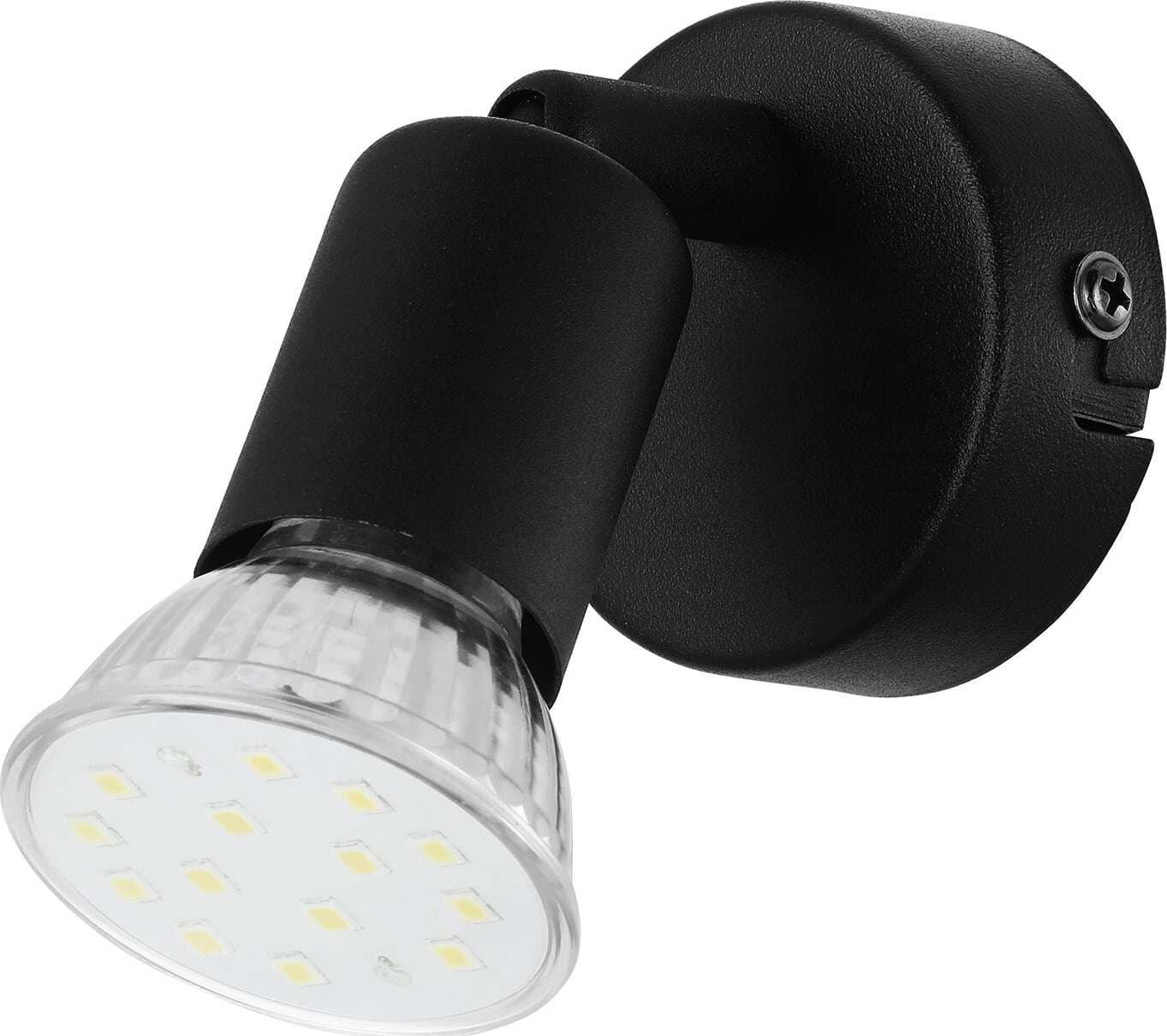Spot-Moderno-Buzz-Led-In-Acciaio-Nero-1-Luce-Gu10-2,8W-Ip20