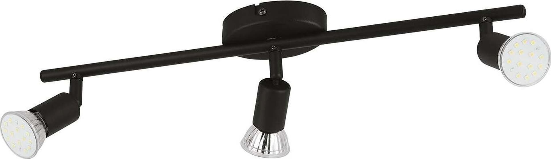 Spot-Moderno-Buzz-Led-In-Acciaio-Nero-3-Luci-Gu10-2,8W-Ip20
