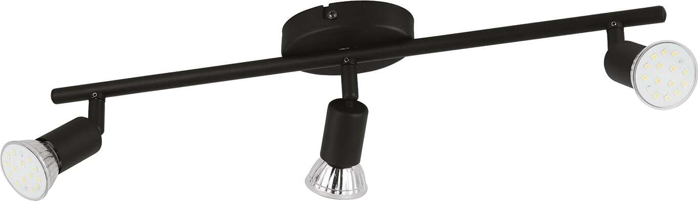 Spot-Moderno-Buzz-Led-In-Acciaio-Nero-3-Luci-Gu10-2,8W-Ip20