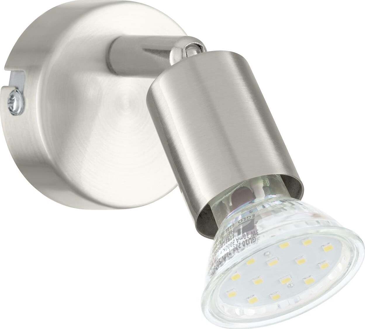 Spot-Moderno-Buzz-Led-In-Acciaio-Nichel-Satinato-1-Luce-Gu10-2,8W-Ip20