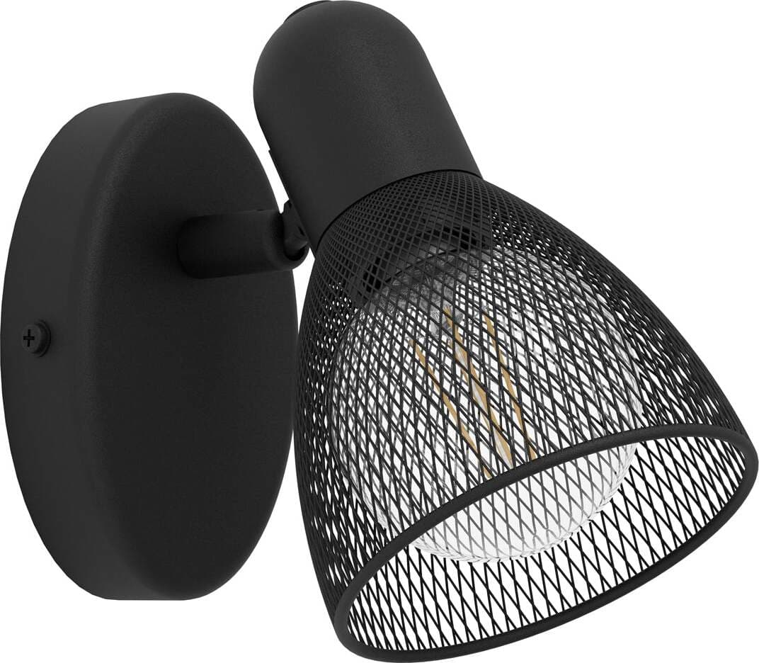 Spot-Moderno-Carovigno-In-Acciaio-Nero-1-Luce-E14-28W-Ip20