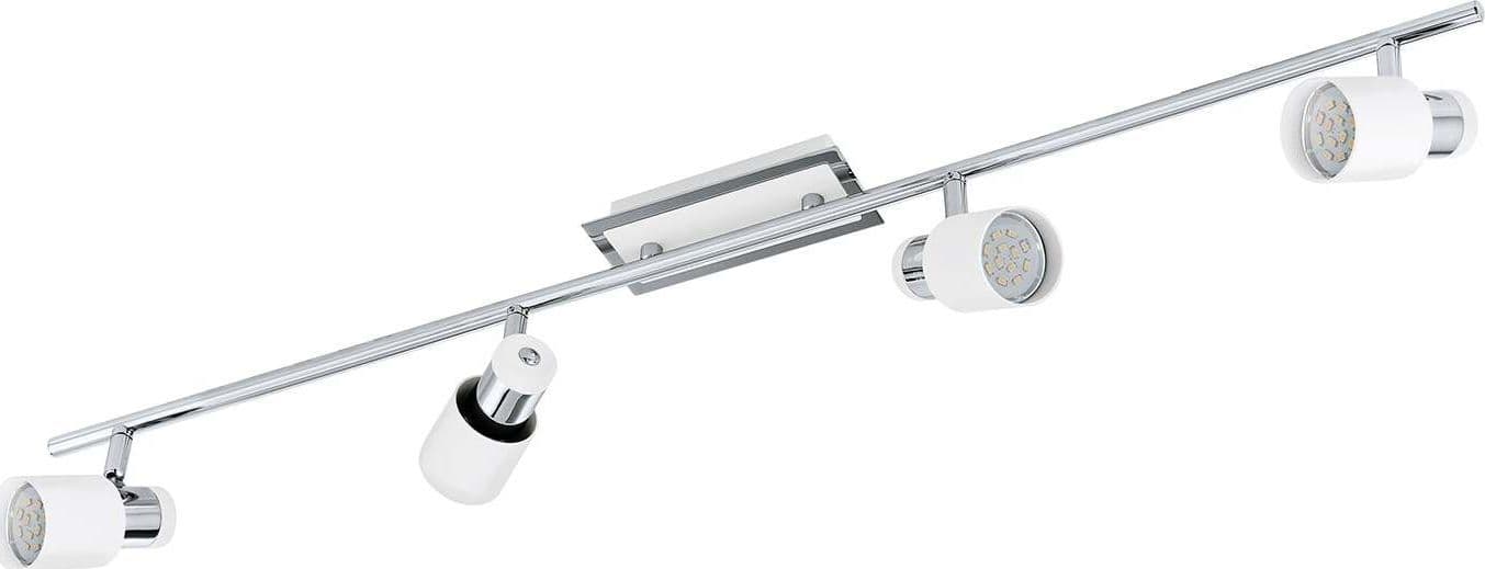 Spot-Moderno-Davida-In-Acciaio-Cromo-4-Luci-Gu10-4,6W-Ip20