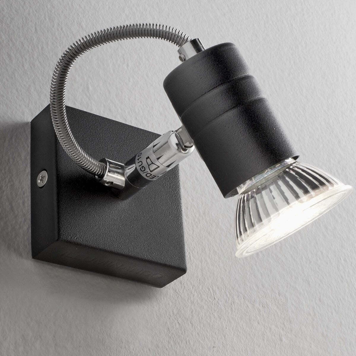 Spot-moderno-Illuminando-ZELIG-1-NR-GU10-LED-faretto-orientabile-parete-soffitto