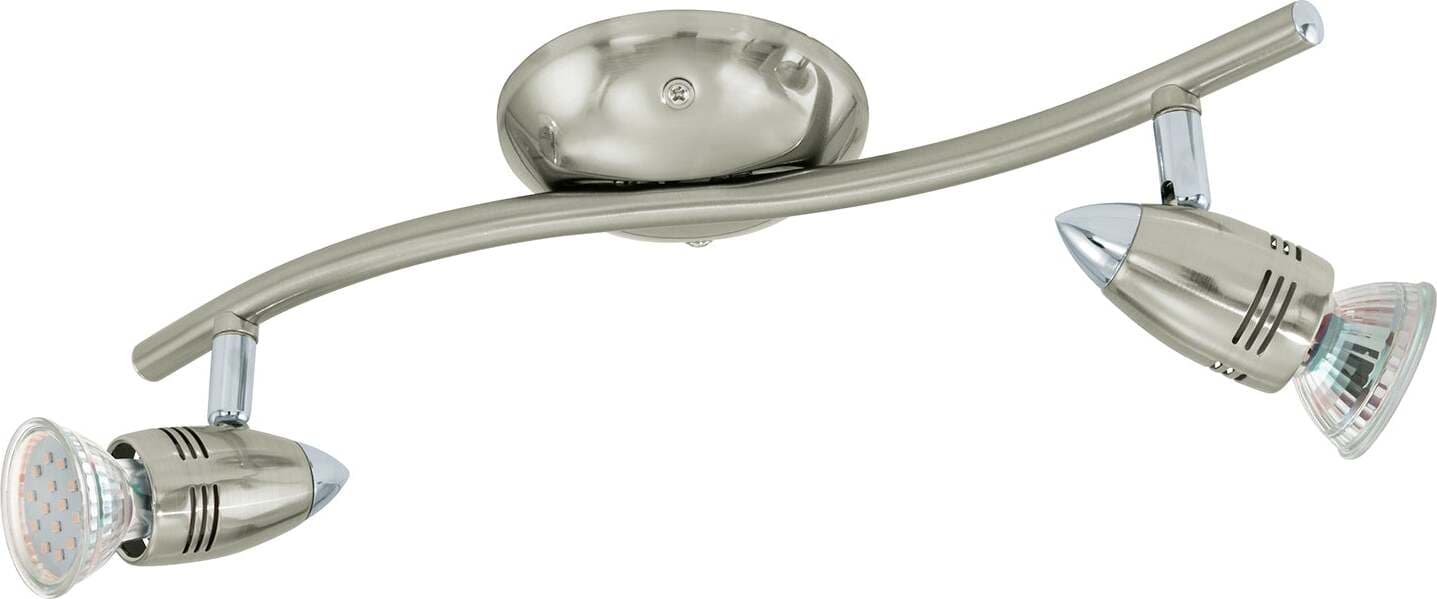 Spot-Moderno-Magnum-Led-In-Acciaio-Nichel-Satinato-2-Luci-Gu10-2,8W-3000K-Ip20