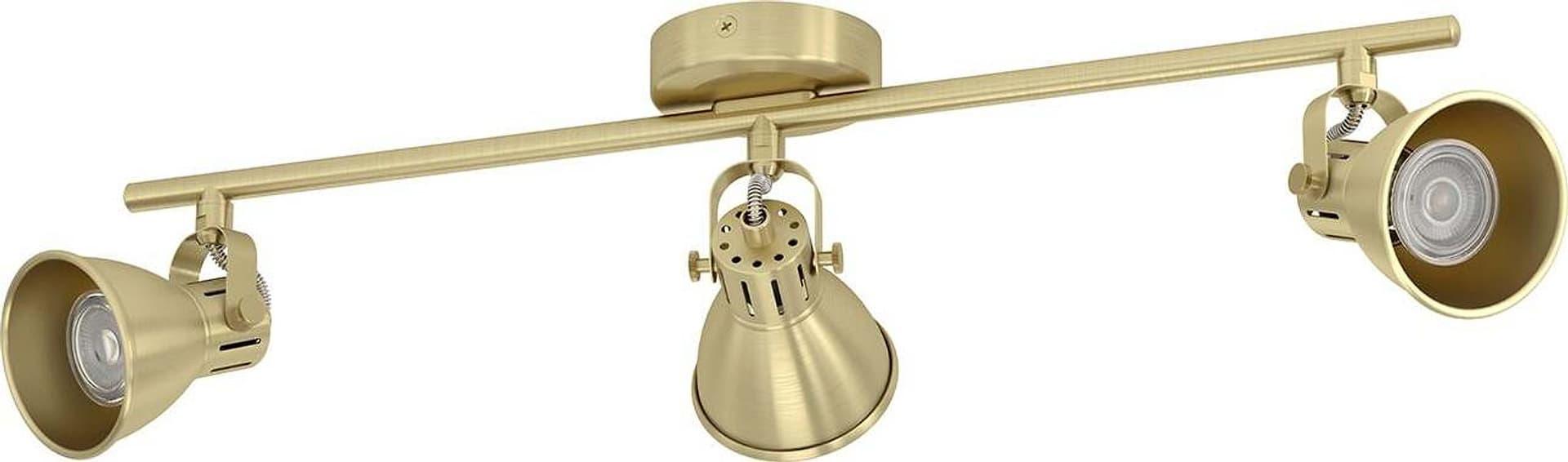 Spot-Moderno-Seras-In-Acciaio-Ottoneottone-Spazzolato-3-Luci-Gu10-3W-Ip20