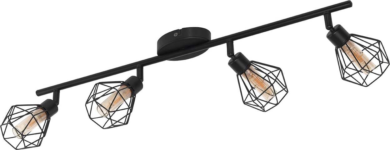 Spot-Moderno-Zapata-1-In-Acciaio-Nero-4-Luci-G9-3W-Ip20