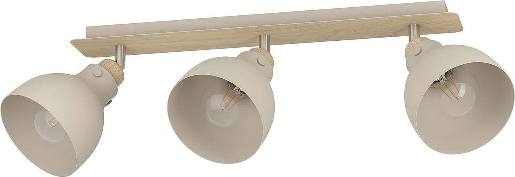 Spot-Vintage-Arrecife-In-Acciaio-Marrone-3-Luci-E27-28W-Ip20