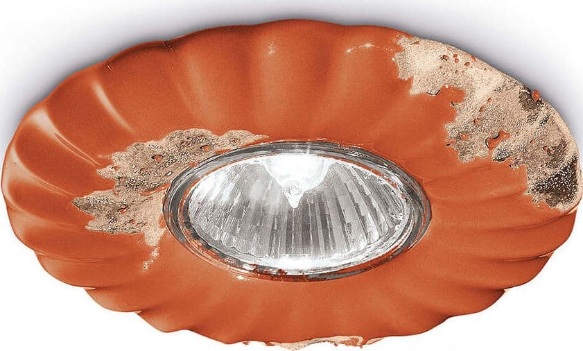 Spot-Vintage-Ceramica-Arancio-1-Luce-Gu10-12Cm