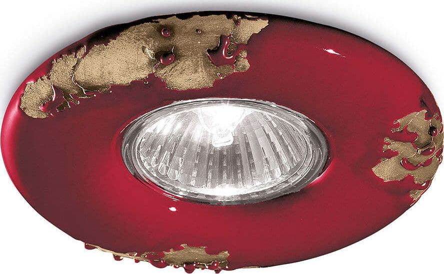 Spot-Vintage-Ceramica-Bordeaux-1-Luce-Gu10-11Cm