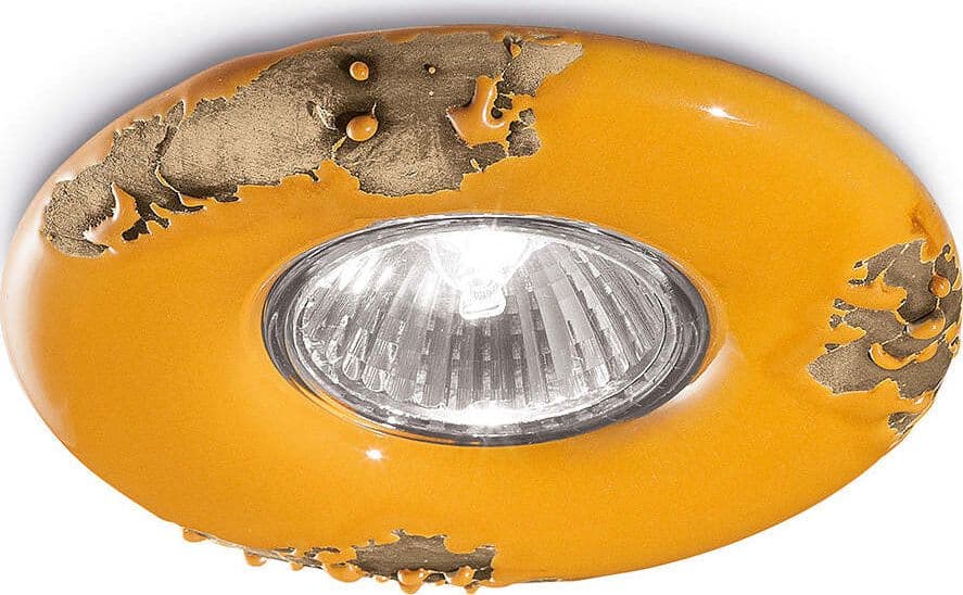 Spot-Vintage-Ceramica-Gialla-1-Luce-Gu10-11Cm