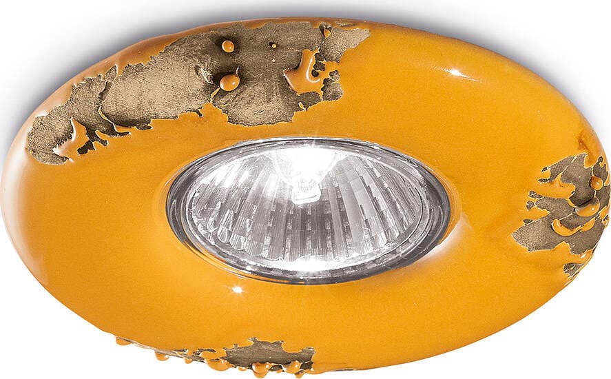 Spot-Vintage-Ceramica-Gialla-1-Luce-Gu10-11Cm