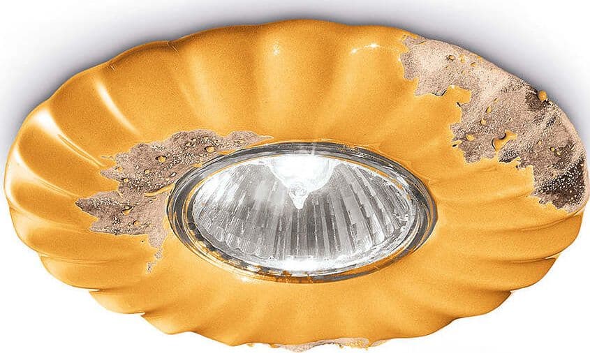 Spot-Vintage-Ceramica-Gialla-1-Luce-Gu10-12Cm
