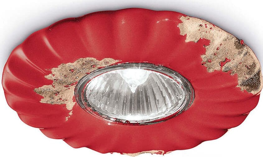 Spot-Vintage-Ceramica-Rossa-1-Luce-Gu10-12Cm