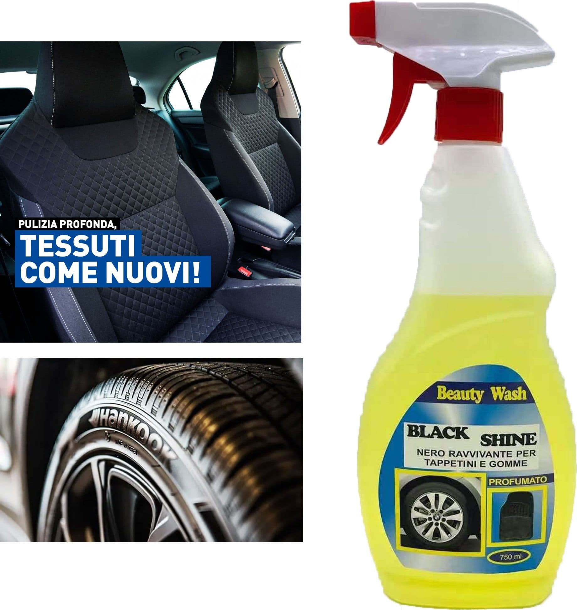 Spray Detergente Ravvivante Per Tappetini E Ruote Auto Nero Veicoli Moto 750ml Casa e cucina/Detergenti e prodotti per la pulizia/Detergenti per la casa/Detergenti multiuso Trade Shop italia - Napoli, Commerciovirtuoso.it