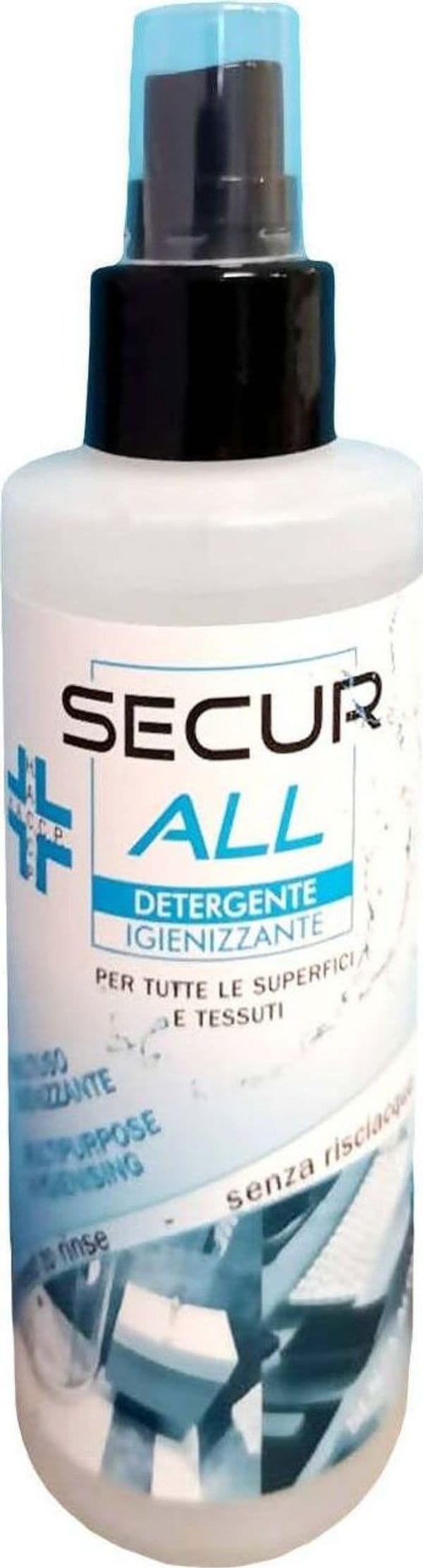 Spray igienizzante superfici SECUR ALL disinfettante senza risciacquo con Benzalconio 125ml Conflab