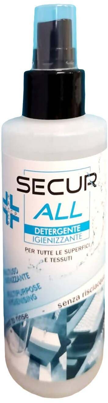 Spray igienizzante superfici SECUR ALL disinfettante senza risciacquo con Benzalconio 125ml Conflab in Spray e liquidi disinfettanti Conflab - Alberi di Vigatto, commercioVirtuoso.it