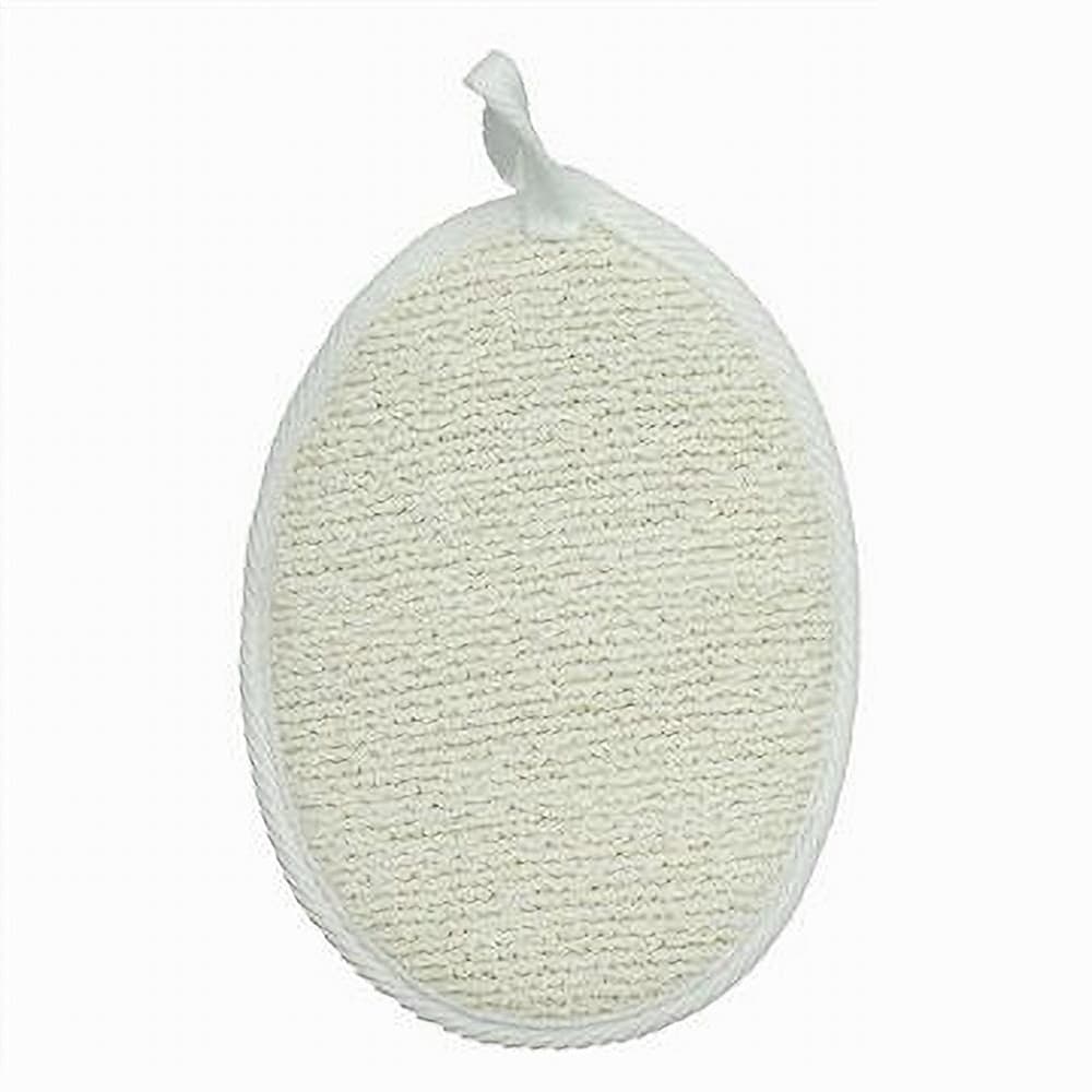 SPUGNA PER DOCCIA BAGNO ESFOLIANTE CURA PELLE CORPO 13X18 CM BIANCA OVALE 79642 in Spugne Trade Shop italia - Napoli, commercioVirtuoso.it