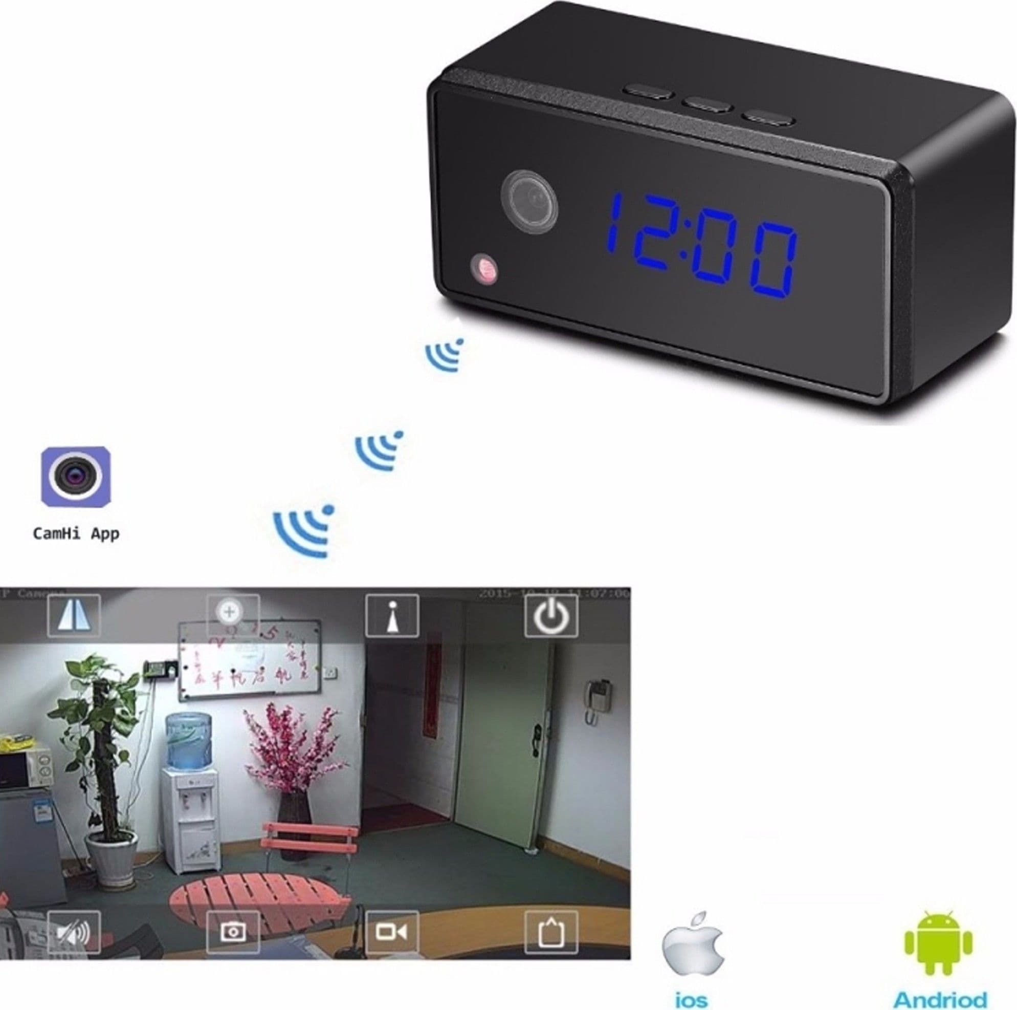 Spy Cam Orologio Microspia Full Hd Wifi Smartphone Visone Notturna Microcamera Fai da te/Sicurezza e protezione/Sistemi di sicurezza domestica/Kit video per la sicurezza domestica/Videocamere di sorveglianza/Microcamere spia Trade Shop italia - Napoli, Commerciovirtuoso.it